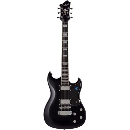 HAGSTROM ELEC. GUITAR. PAT SMEAR SIGNATURE BLACK, MAHOGANY