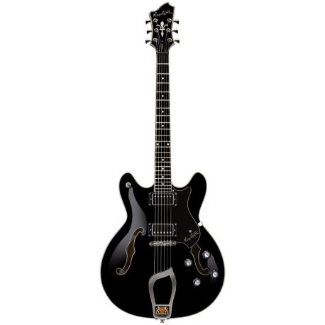 HAGSTROM ELEC. GUITAR. VIKING LEFT HANDED BLACK GLOSS