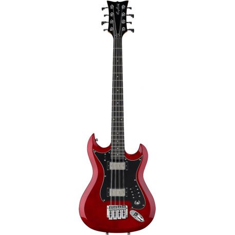 HAGSTROM ELEC. BASS. H8-II 8-STRING BASS - WILD CHERRY TRAN