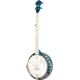 ORTEGA OBJE400TBL 5STR BANJO TRANS BLUE