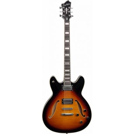 HAGSTROM ELEC. GUITAR. VIKING BARITONE DLX - TOBACCO SUNBUR