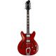 HAGSTROM ELEC. GUITAR. VIKING 12-DLX - WILD CHERRY TRANSPAR