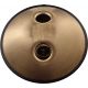 SONIC ENERGY HPSTL90 HANDPAN STAINLESS STEEL, VINT.GOLD, D KURD