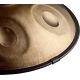 SONIC ENERGY HPSTL90 HANDPAN STAINLESS STEEL, VINT.GOLD, D KURD