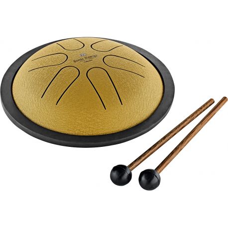 SONIC ENERGY MSTD3G MINI STEEL TONGUE DRUM, B MAJOR, GOLD