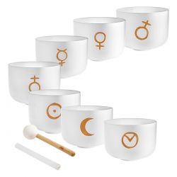 SONIC ENERGY PCSBSETCHA TUNED CRYSTAL SINGING BOWL SET
