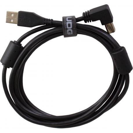 UDG GEAR U95004BL - UL CABLE USB 2.0 A-B BLACK ANGLED 1M