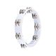 MEINL HTT10WH PANDERETA, DUAL ROW, WHITE,STEEL JINGLES