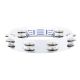 MEINL HTT10WH PANDERETA, DUAL ROW, WHITE,STEEL JINGLES