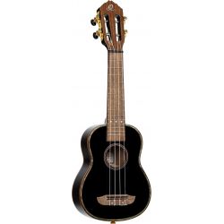 ORTEGA ONYX S. AC SOPRANO UKELELE SPRUCEMAHOGANY BLACK