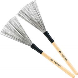 MEINL ESCOBILLA METÁLICA MANGO MADERA SB302