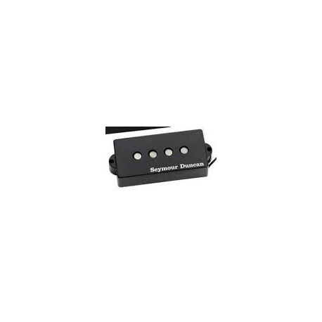 SEYMOUR DUNCAN COVER P-BASS BLK QTR POUND WITH LOGO (PER UNITÀ)