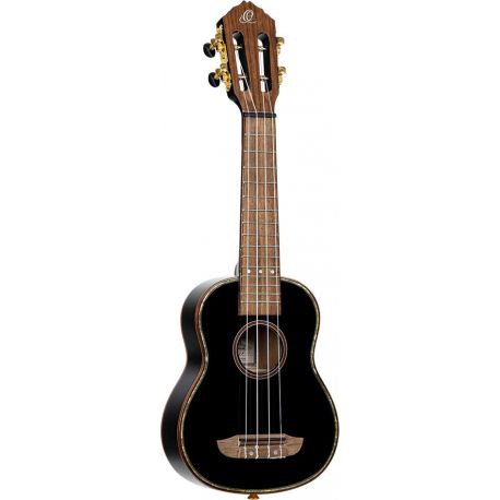ORTEGA ONYX S. AC SOPRANO UKELELE SPRUCEMAHOGANY BLACK