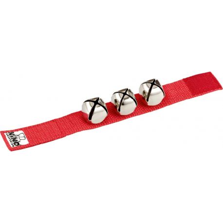 NINO PERCUSSION PULSERA CASCABELES ROJA NINO961R