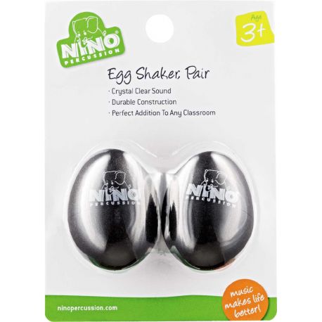 NINO PERCUSSION EGG SHAKER NEGRO NINO540BK-2