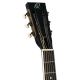 ORTEGA RESONATOR GUITAR,CUTAWAY, SAT BLACK RRG40CE-DBK