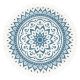 SONIC ENERGY MMR1NB MEDITATION RUG, NAVY BLUE