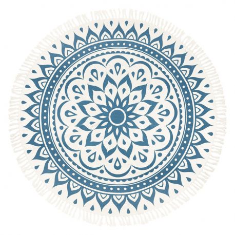 SONIC ENERGY MMR1NB MEDITATION RUG, NAVY BLUE