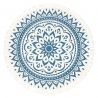 SONIC ENERGY MMR1NB MEDITATION RUG, NAVY BLUE