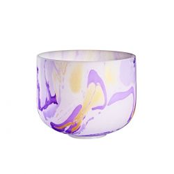 SONIC ENERGY 10 MARBLE CRYSTAL SING.BOWL, PURPLE, MCSB10B