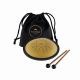 SONIC ENERGY 7 SMALL STEEL TONGUE DRUM, 8 NOTES, GOLD SSTD3G