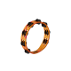 MEINL VR-TA2-ROM PANDERETA, 2 ROWS,REDORANGE