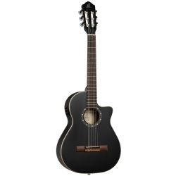 ORTEGA RCE125SBK-34 FAMILY SERIES, 34 SIZE,SPRUCE,BLACK