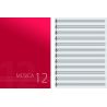 OQAN CUADERNO 12 PAUTAS DINA4 VERT. ROJA