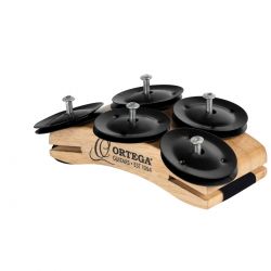 ORTEGA SINGERSONGWRITER FOOT TAMBOURINE,NATURAL OSSFT-NT