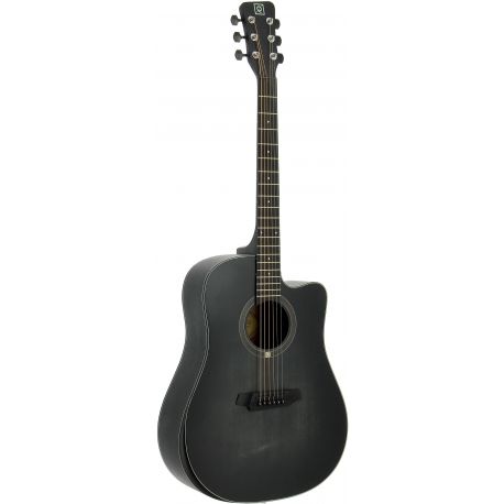 OQAN GUITARRA ELECTRO-ACUSTICA QGA-101 BKCE