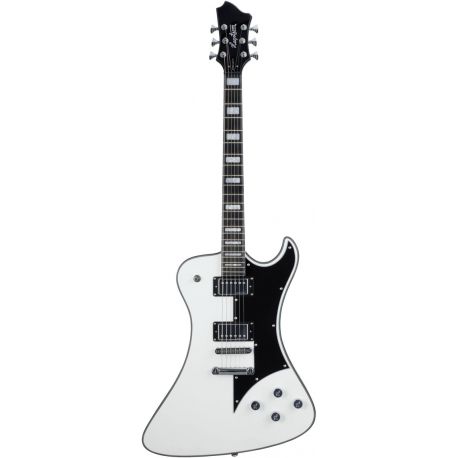 HAGSTROM ELEC. GUITAR. FANTOMEN, WHITE GLOSS. MAHOGANY-SET