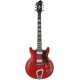 HAGSTROM ELEC. GUITAR. ALVAR - WILD CHERRY TRANSPARENT, CON