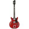 HAGSTROM ELEC. GUITAR. ALVAR - WILD CHERRY TRANSPARENT, CON