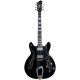 HAGSTROM ELEC. GUITAR. VIKING - BLACK GLOSS, CONTOURED PLY-