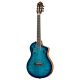 ORTEGA TOURPLAYER GUITAR, FLAMED MAPLE TOP, BLUE, BAG