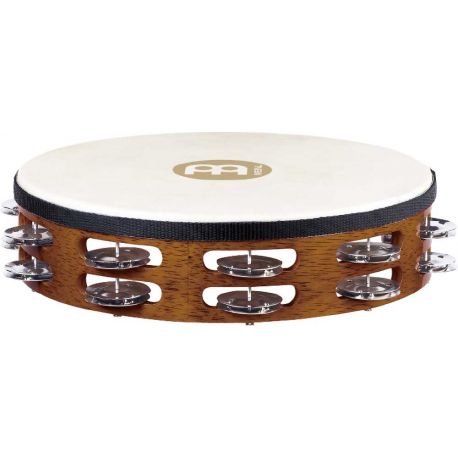 MEINL TAH2AB PANDERETA CON PARCHE DE 2 FILAS DE SONAJAS