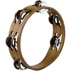 MEINL CTA2WB 2 ROWS, STAINLESS STEEL JINGLES, WALNUT BRO