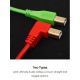 UDG GEAR U95002RD - UL CABLE USB 2.0 A-B RED STRAIGHT 2M
