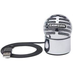 SAMSON MIC. USB METEORITE USB STUDIO MICROPHONE (CHROME)