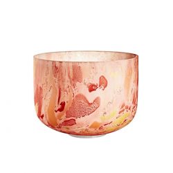 SONIC ENERGY 10 MARBLE CRYSTAL SING.BOWL, ORANGE, MCSB10D