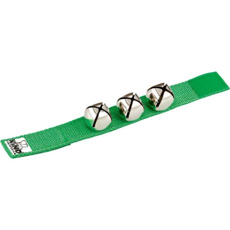 NINO PERCUSSION PULSERA CASCABELES VERDE NINO961GR