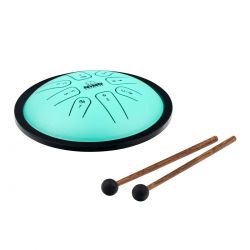 NINO PERCUSSION STEEL TONGUE DRUM,SMALL,GREEN,G-MINOR +BAG NINO982