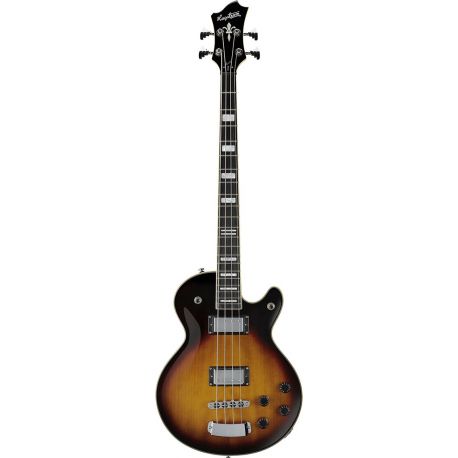 HAGSTROM ELEC. BASS. SWEDE BASS - TOBACCO SUNBURST - CARVED