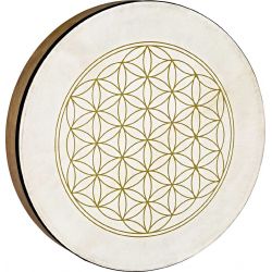 SONIC ENERGY HD16WB-FOL HAND DRUM, 16, GOAT HEAD, GOLDEN FLO