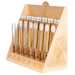 SONIC ENERGY TF-DISPLAY TUNING FORK CHAKRA SET, INCL. DISPLAY