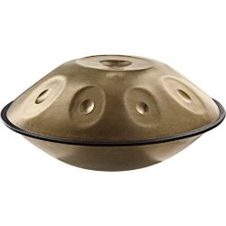 SONIC ENERGY HPSTL90 HANDPAN STAINLESS STEEL, VINT.GOLD, D KURD