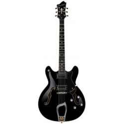 HAGSTROM ELEC. GUITAR. VIKING LEFT HANDED BLACK GLOSS