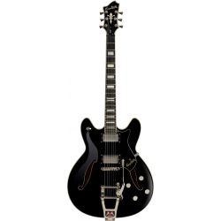 HAGSTROM ELEC. GUITAR. TREMAR VIKING DLX - BLACK GLOSS, CON