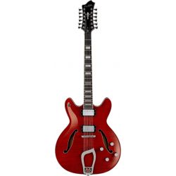 HAGSTROM ELEC. GUITAR. VIKING 12-DLX - WILD CHERRY TRANSPAR