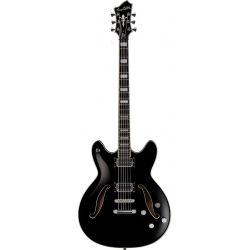 HAGSTROM ELEC. GUITAR. VIKING BARITONE DLX - BLACK GLOSS, C